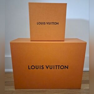 Louis Vuitton Signature Orange Storage Boxes